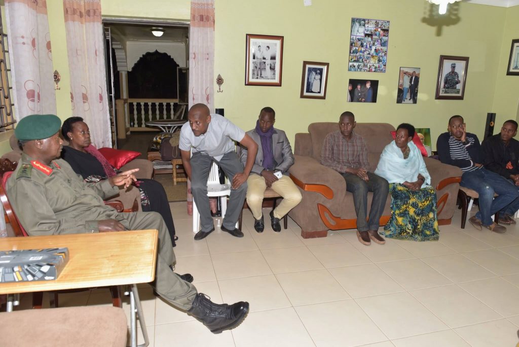 Museveni meeting with the family members