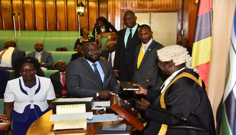 MP Idi Amin Taban in Parliament to take oath