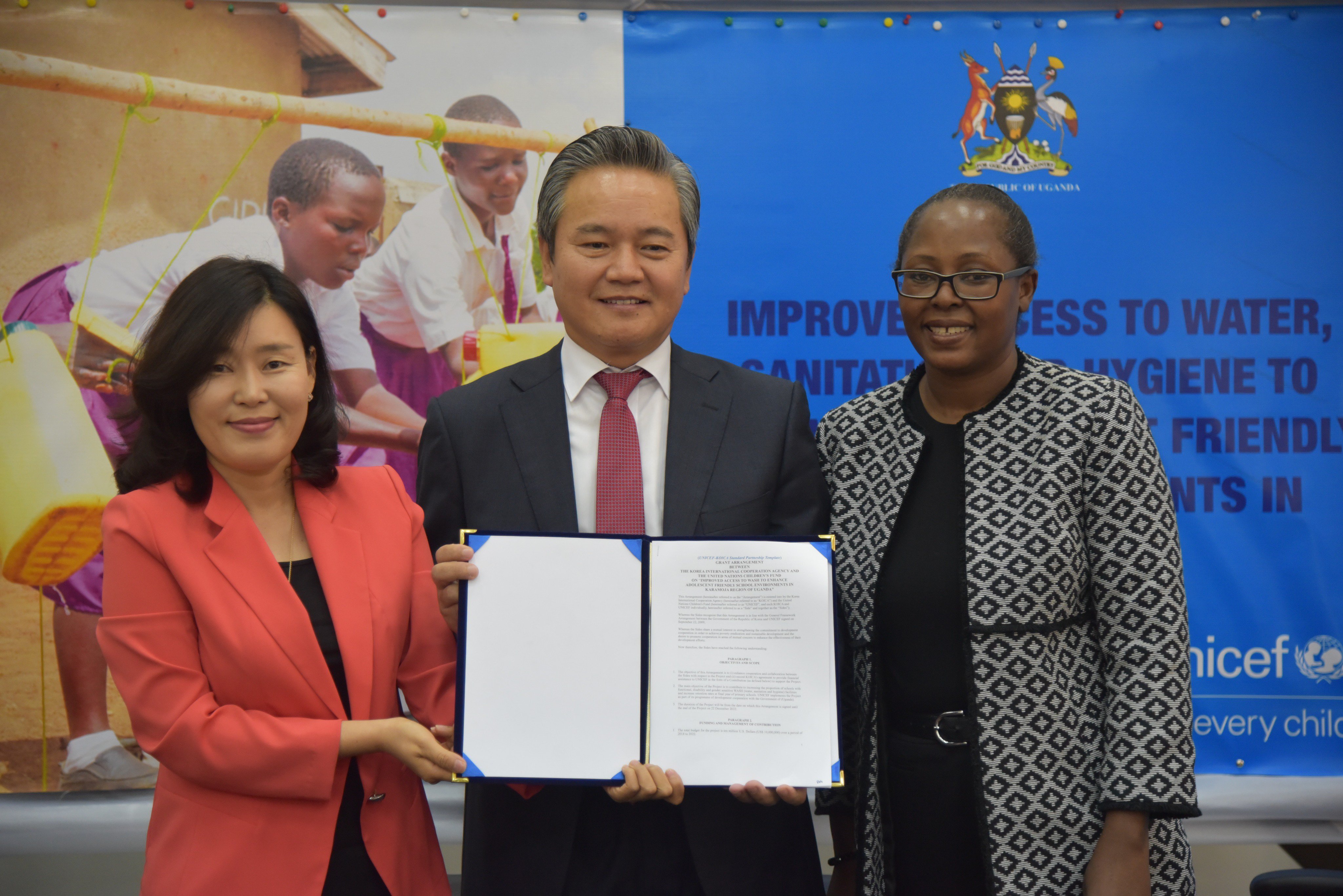 Korea, UNICEF Launch Shs 37Bn Program to Improve Sanitation in Karamoja Schools