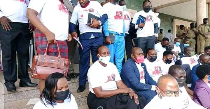 Opposition storm out of parliament over rearrest of Ssegirinya, Ssewanyana