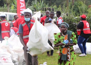 Red Cross Donates Relief Items to over 200 Bududa Landslide Victims