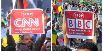 Thousands Swarm Ethiopia Streets to Denounce International Media’s Biased Reporting on Tigray Conflict