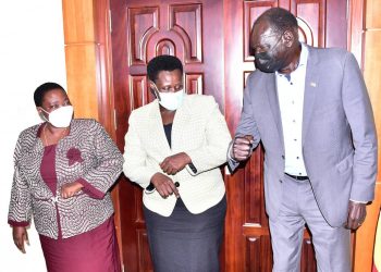 PM Nabbanja, Minister Onek Mend ties