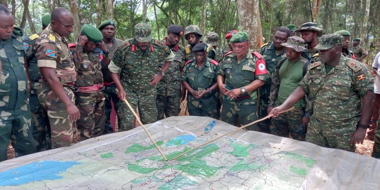 UPDF, Congolese Army Commanders Meet to Review Operation Shujaa