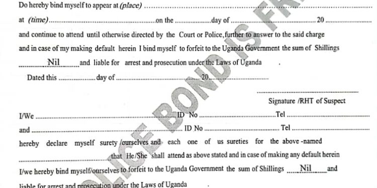 Police to Pilot Amended Police Bond Guidelines in 20 Districts