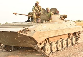 Maj Gen Muhanga Inspects Joint Forces That Captured Boga Airfield, Tchabi And Kainama