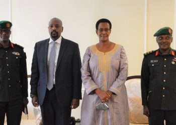 Gen Muhoozi Kainerugaba Returns to Kigali