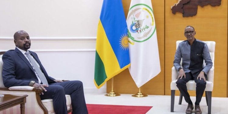 Kagame Assures Muhoozi on High Cost of PCR Tests for Covid-19 at Borders
