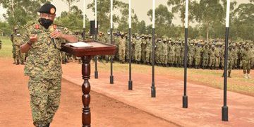 CDF Gen Mbadi Flags off Uganda Battle Group XXXV to Somalia