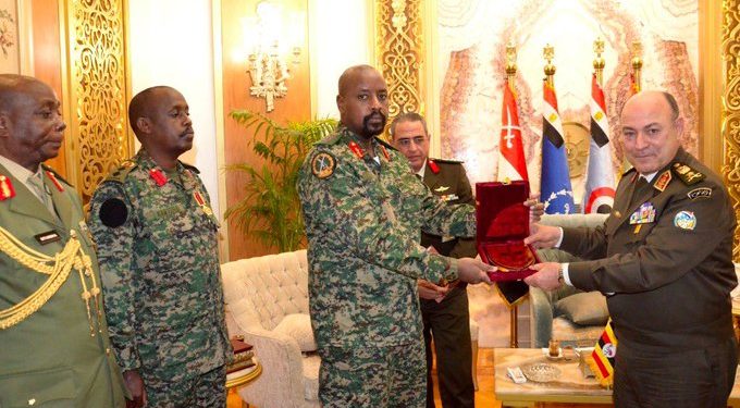 Gen Muhoozi, Egypt Chief of General Staff Gen Askar Discuss Defence Alliance