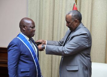Sudan President Al-Burhan Decorates Amb Kinobe With 1st Class Order of The Nile Medal