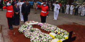 Pictorial: Former Kenya President Mwai Kibaki Buried At His Othaya Home