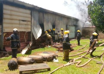Fire Guts Ministry of Agriculture Drug Stores in Wandegeya