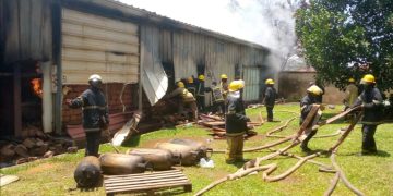 Fire Guts Ministry of Agriculture Drug Stores in Wandegeya