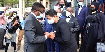 Katikkiro Mayiga Pays Respects, Signs Condolence Book in Honour of Oulanyah