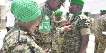 Col Kashemeza Takes Command of UPDF BG XXXV as Amisom Troops are Awarded Medals and Certificates
