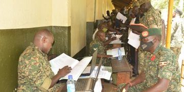 112 UPDF Officers Turn Up for Retirement and Discharge Documentation Exercise