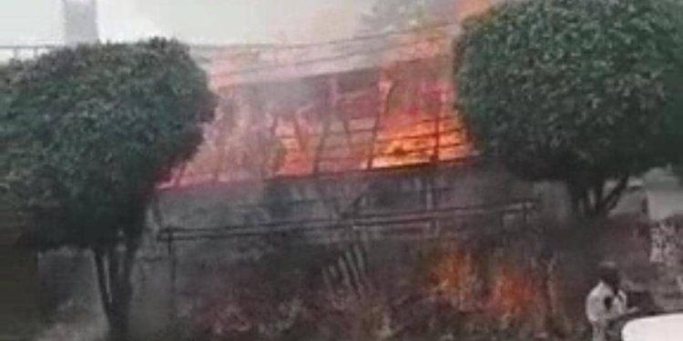 Fire Breaks Out at National Theatre