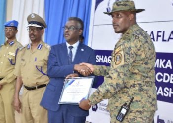 Somalia Awards UPDF Contingent Commander Brig Gen Katungi for Securing Elections