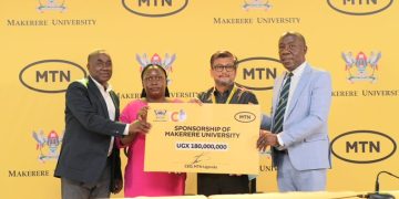 MTN Gives Makerere University Shs180m for Centennial Celebrations