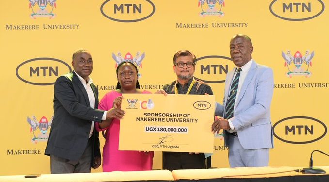 MTN Gives Makerere University Shs180m for Centennial Celebrations