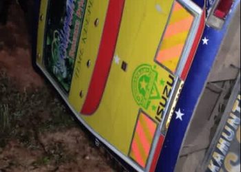 Bismarkan Bus Veers off Road at Kabaraga Hills in Kabale