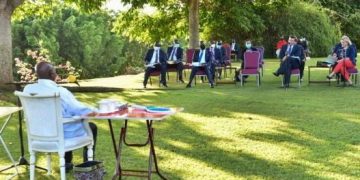 Museveni, UK Minister Heappey Discuss Regional Security, Illegal Wildlife Trade and Ukraine Crisis