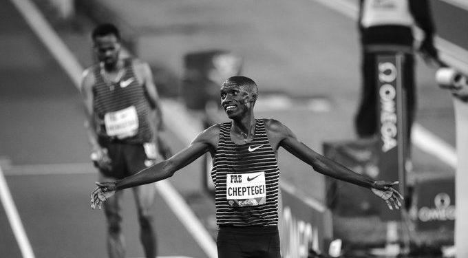 Cheptegei Wins Gold in Men’s 5,000m, Misses World Record