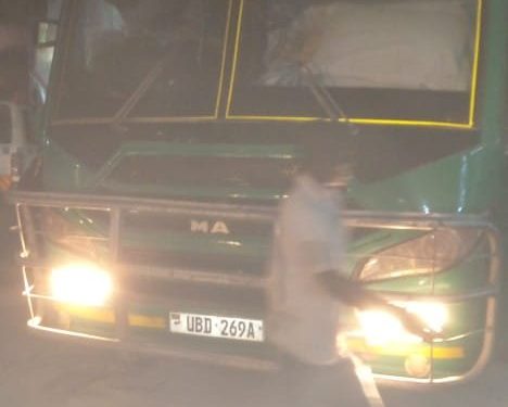 Link Bus Catches Fire at Wakaliga
