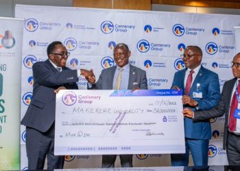 Centenary Bank Gives Makerere Shs52m for Centenary Celebrations