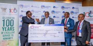 Centenary Bank Gives Makerere Shs52m for Centenary Celebrations
