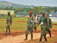Maj Gen Don Nabasa Visits Camps of EAC Armed Forces
