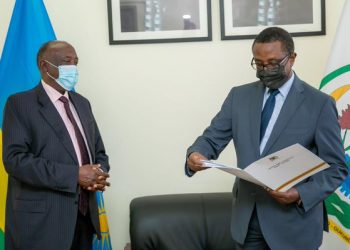 Gen Rusoke, Uganda’s Envoy to Rwanda Presents Credentials Ahead of CHOGM
