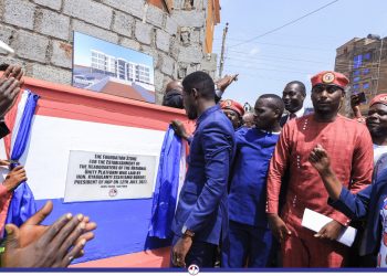 Bobi Wine Lays Foundation Stone for Parallel NUP Headquarters in Bwaise