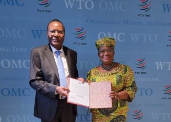 Amb Tibaleka Presents Credentials to WTO Director-General