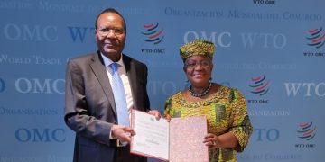 Amb Tibaleka Presents Credentials to WTO Director-General