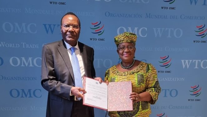 Amb Tibaleka Presents Credentials to WTO Director-General