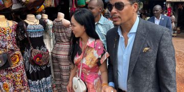 Actor Terrence Howard, Wife Visit Buganda Road Crafts Village