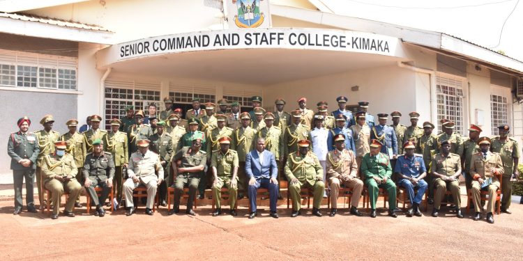 Lt Col Richard Nimanya, Maj Nkatha Emerge Best Students as 44 Graduate from Kimaka