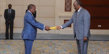 Amb Ssemuddu Presents Letters of Credence to Sudan Leader Gen Al–Burhan