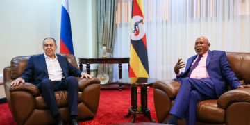 Russian Foreign Minister Sergey Lavrov in Uganda