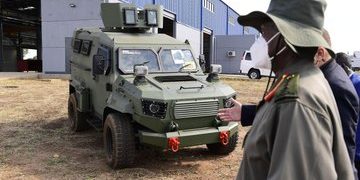 Museveni Commissions Armoured Vehicle Plant in Nakasongola