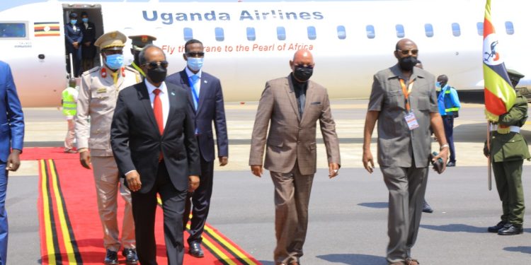 Somalia President Hassan Sheikh Mohamud in Uganda on 3-Day State Visit