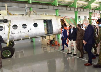 Somalia President Hassan Sheikh Mohamud Visits UPDF Luweero Industries