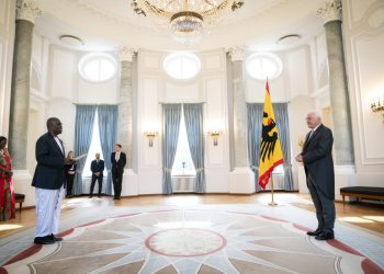 Amb Mubiru Presents Credentials to German President as Uganda Celebrates 60-Years of Cooperation