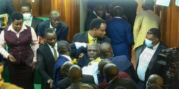 EALA Polls: Drama as MP Odria Storms House Carrying Ballot Box