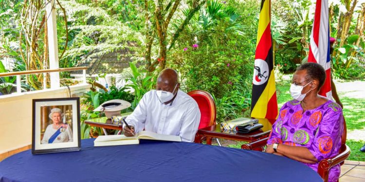 Funeral Program: Museveni, First Lady Sign Condolence Book for Queen Elizabeth II