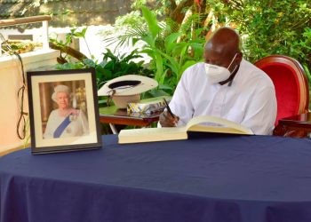 Funeral Program: Museveni, First Lady Sign Condolence Book for Queen Elizabeth II