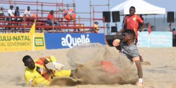 Sand Cranes Dispatch Mauritius for Second Win at COSAFA Beach Soccer Championship