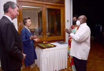 Photos: Princess Anne & Husband Host Museveni to Dinner